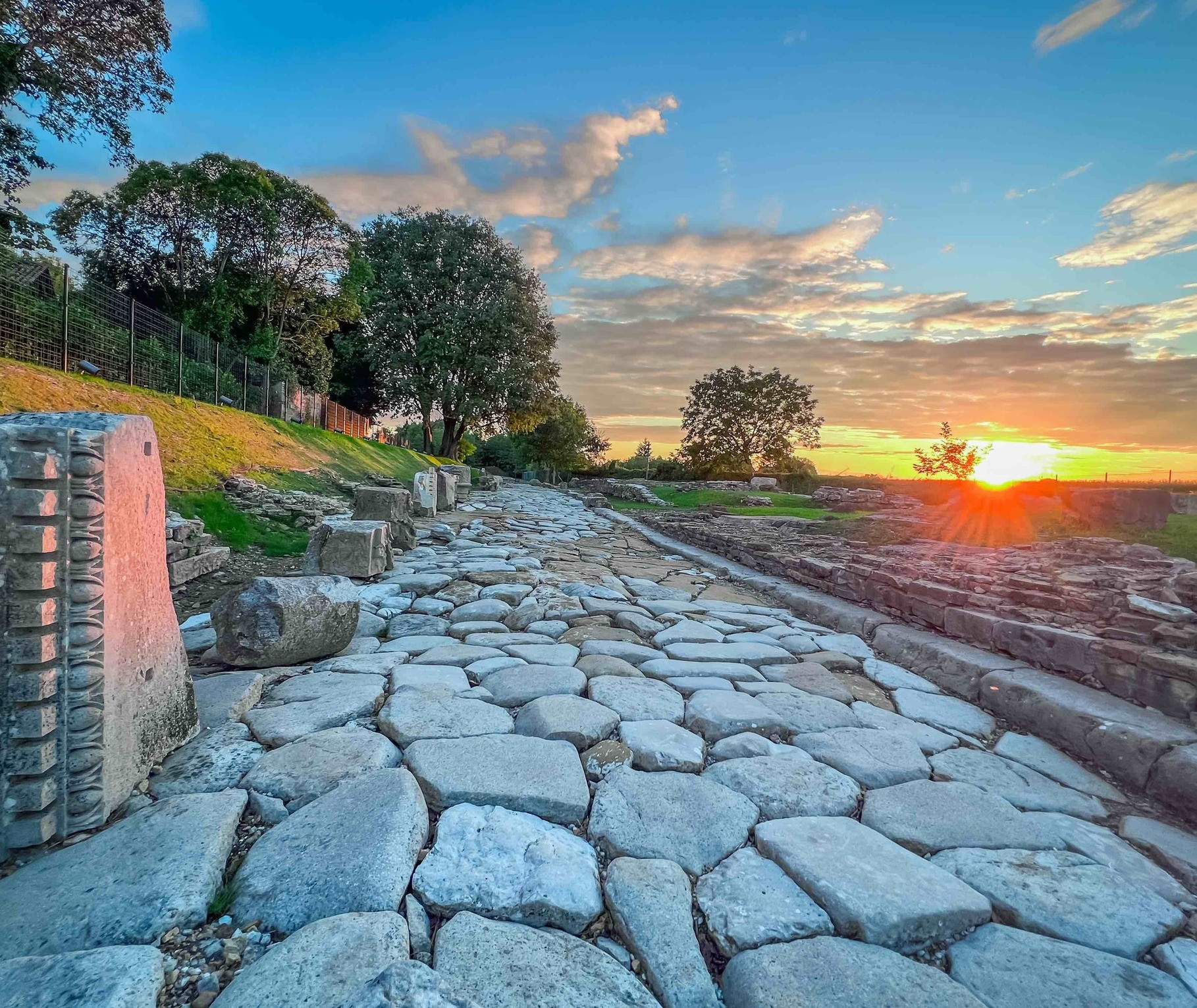 Imagen de una calzada romana